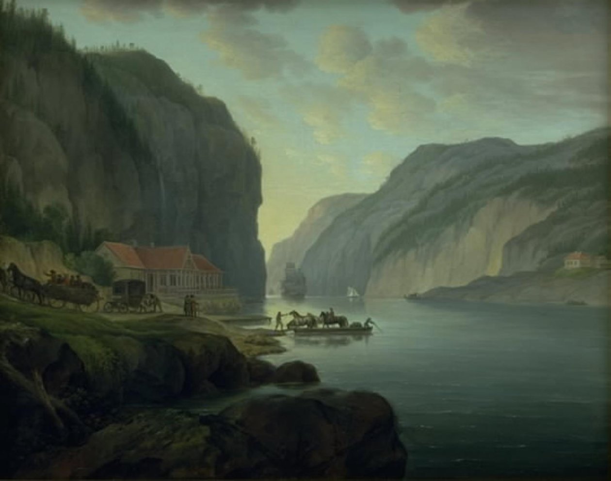 Svinesund Frederikshald közelében, Norvégiában alkotó: Erik Pauelsen
