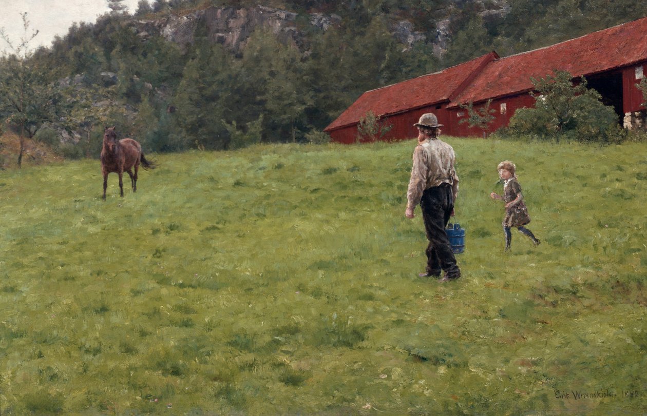 Vizet a lónak alkotó: Erik Theodor Werenskiold