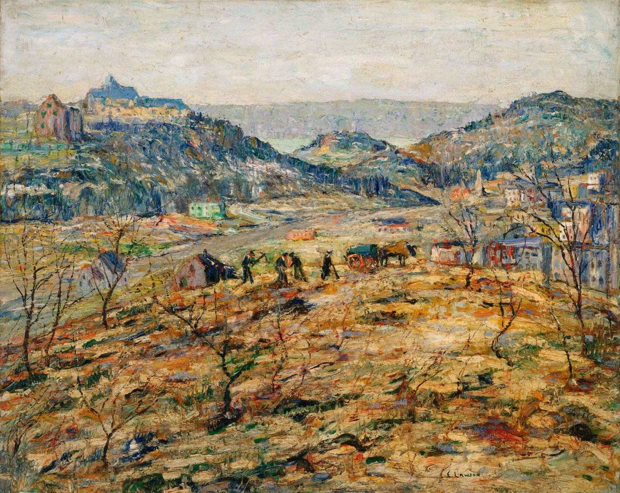Város külvárosai alkotó: Ernest Lawson