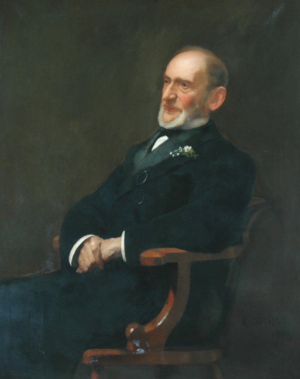 Sir Jacob Behrens, 1889 alkotó: Ernest Leopold Sichel