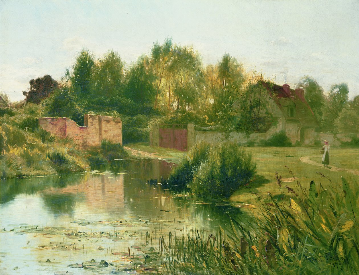 A falusi tavacska, 1879 alkotó: Ernest Parton