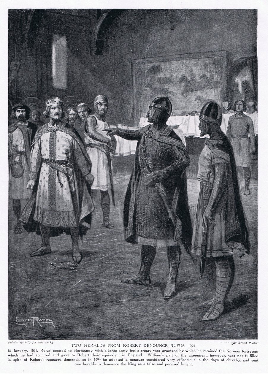 Robert két hírnöke feljelenti Rufus AD1094, 1920-as éveket alkotó: Ernest Prater