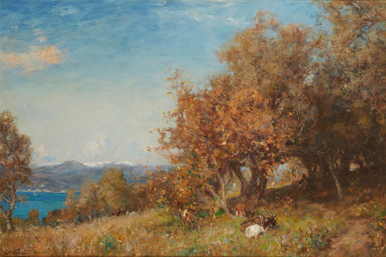 Kora tavaszi Riviéra (olaj, vászon) alkotó: Ernest Albert Waterlow