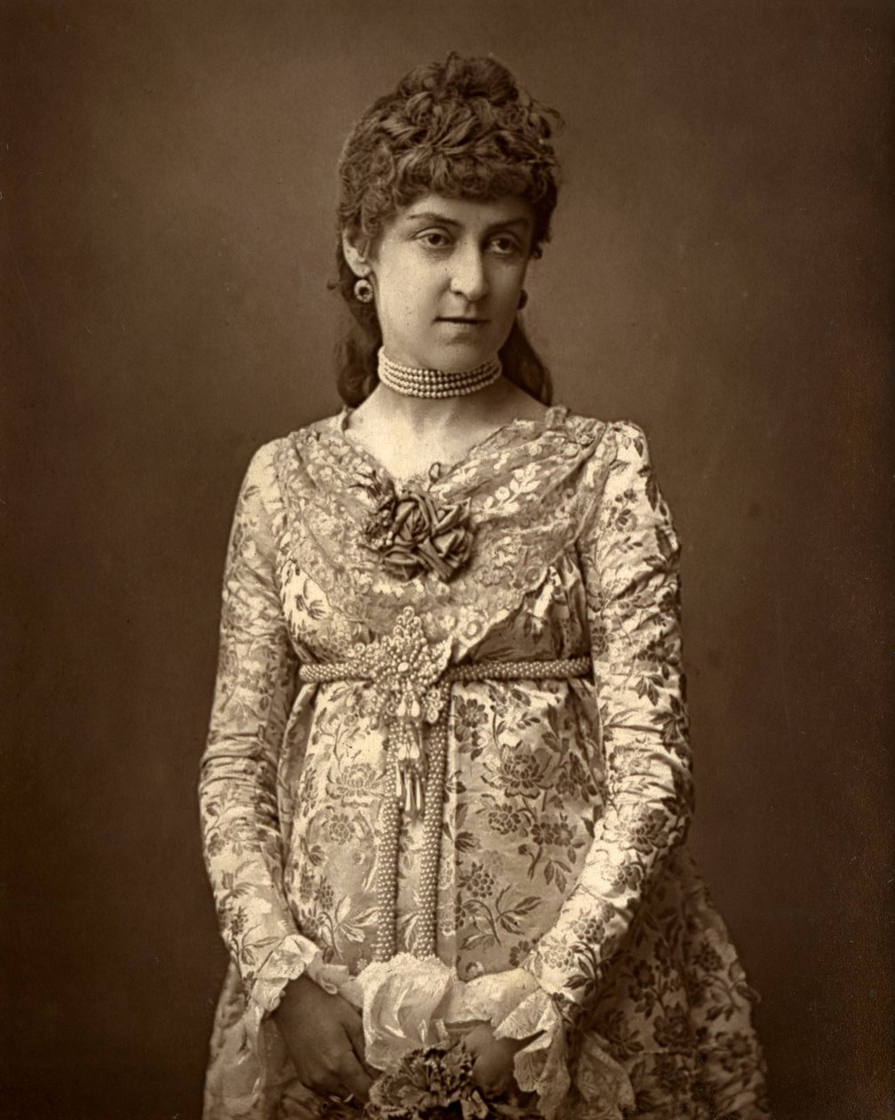 Angela Fenton brit színésznő, 1887. alkotó: Ernest Barraud