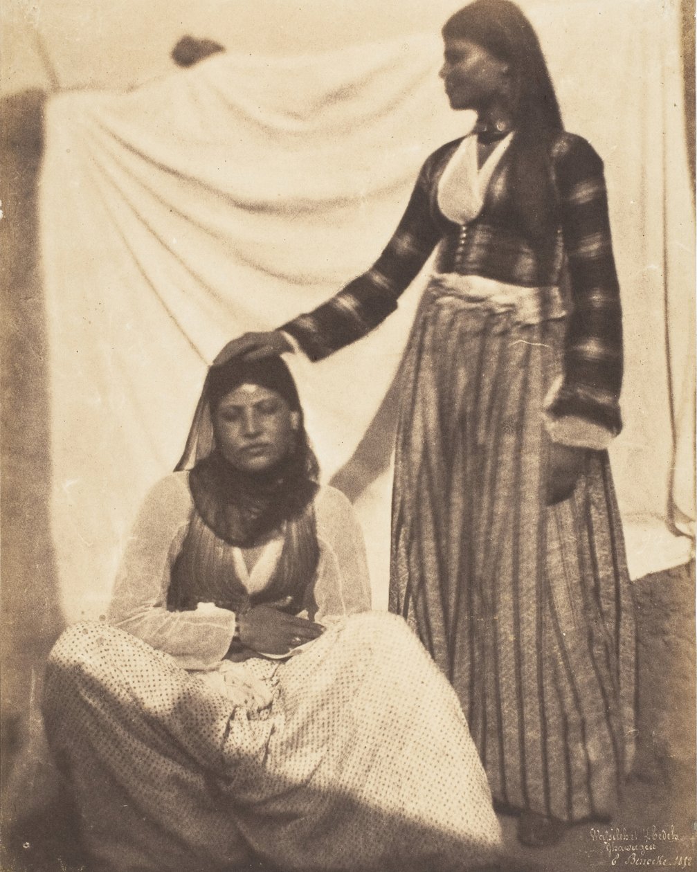 Wassileh és Lhedeh, Ghawagea, 1852. alkotó: Ernest Benecke