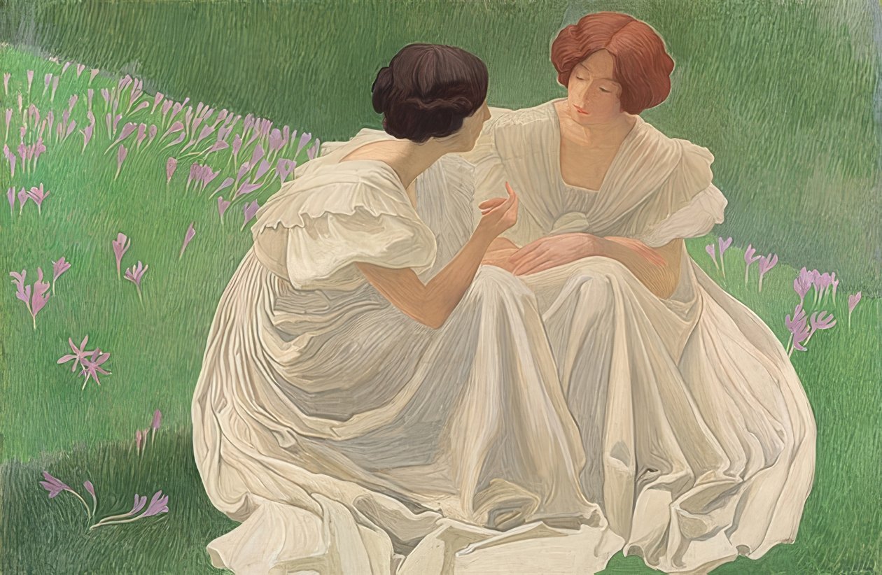 A két fehér (Les Deux Blanches). 1898 alkotó: Ernest Bieler
