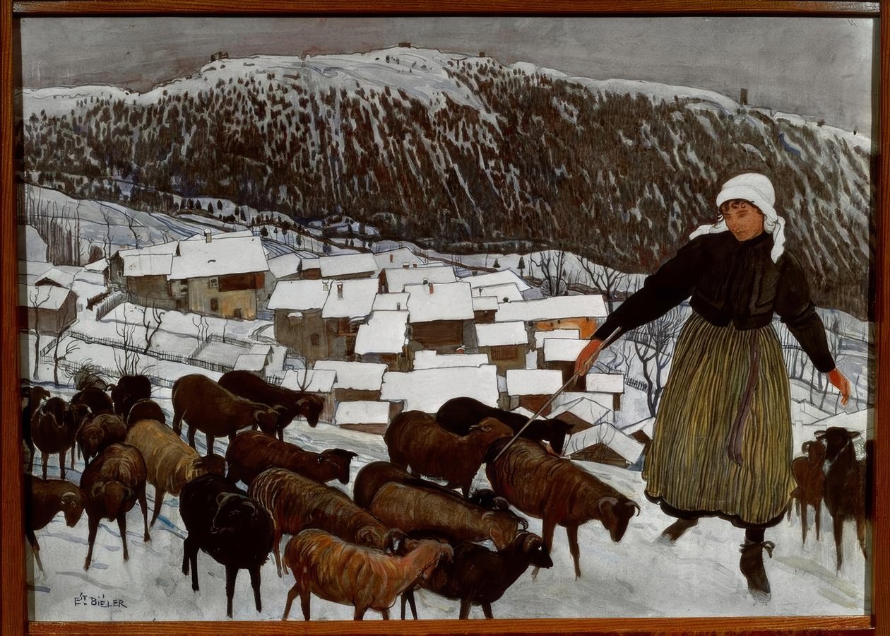 A kecsketartó alkotó: Ernest Bieler