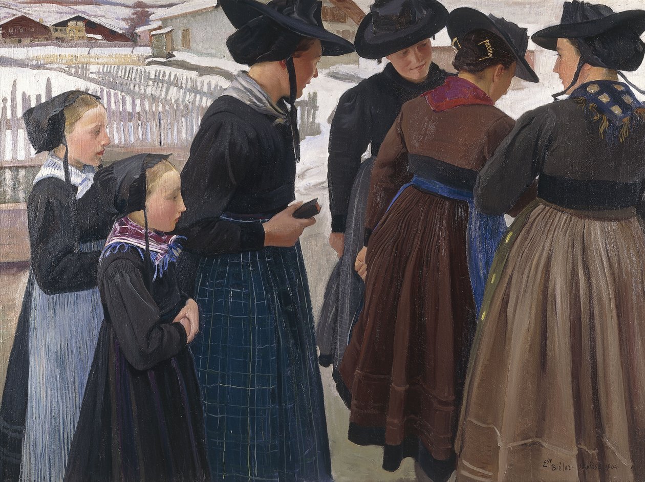 Útban a templom felé alkotó: Ernest Bieler