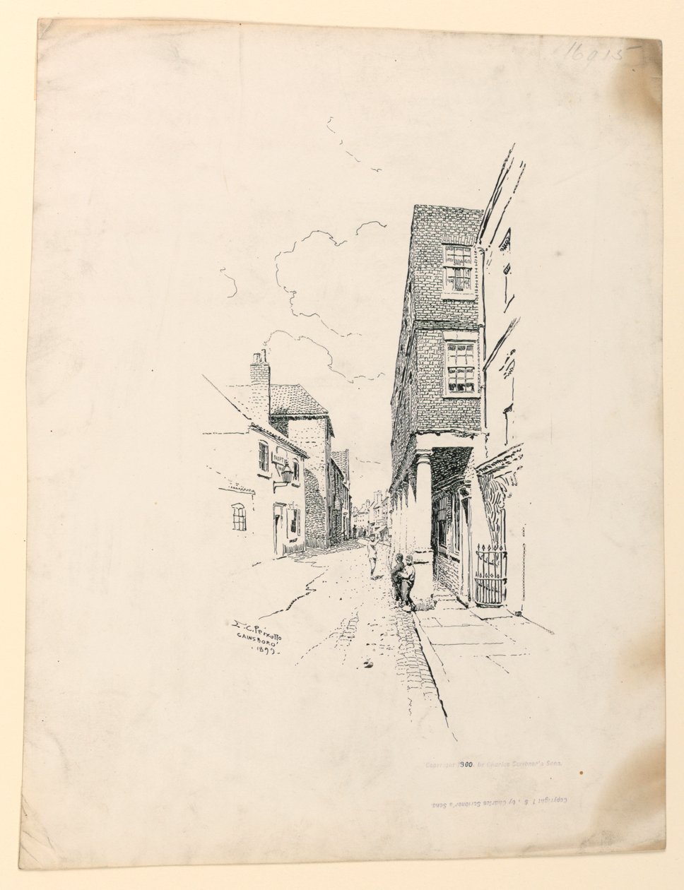 Régi ház Gainsborough-ban alkotó: Ernest Clifford Peixotto