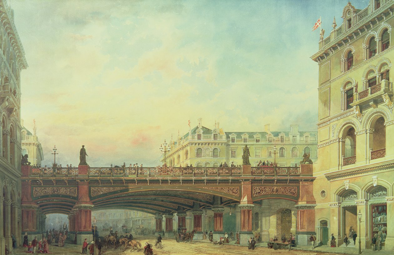 Holborn viadukt, London városa alkotó: Ernest Crofts