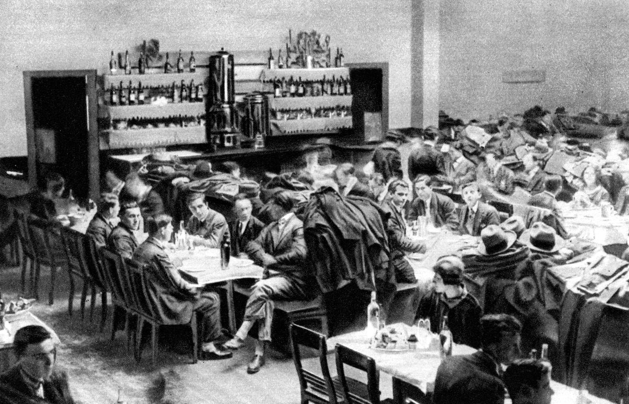 Diákétterem, Párizs, 1931. alkotó: Ernest Flammarion