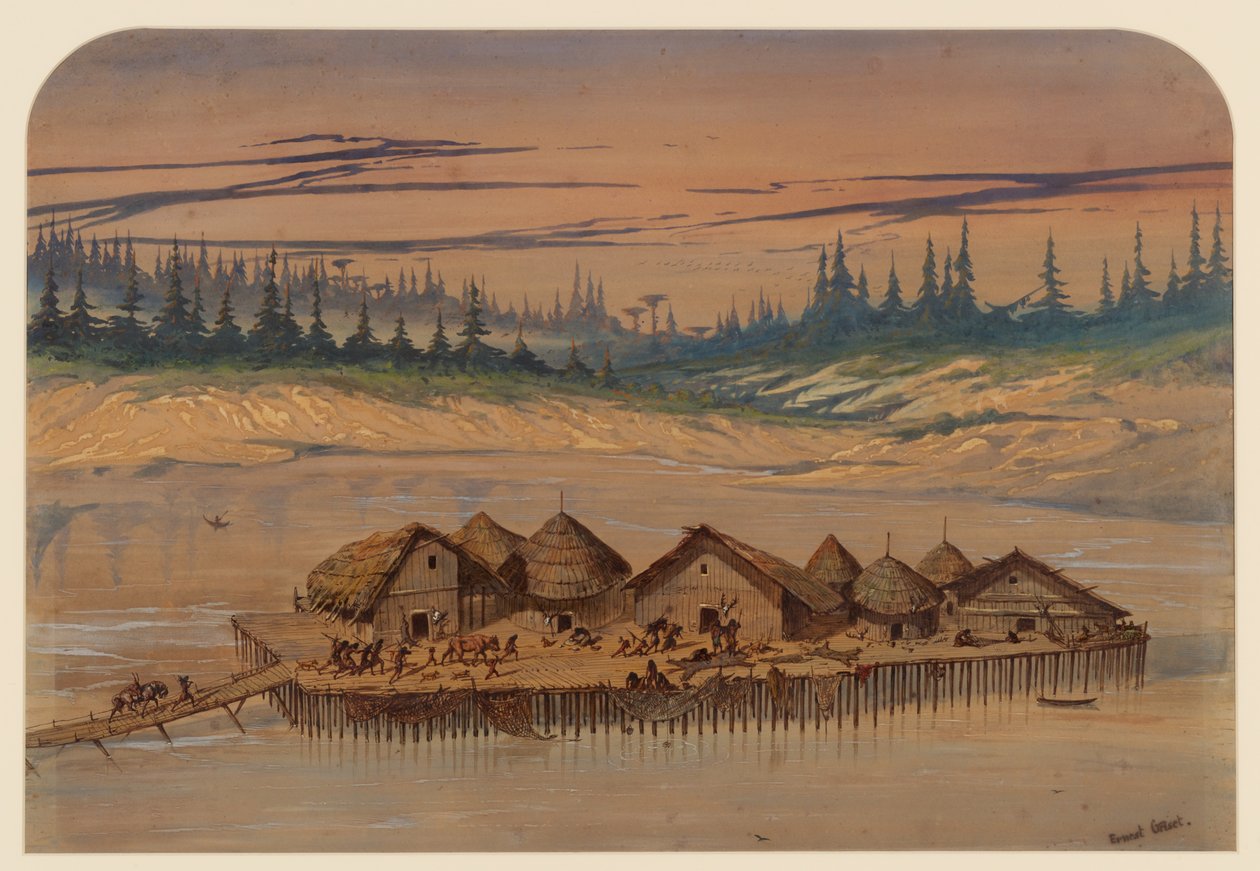Őskori falu, 1871 alkotó: Ernest Henry Griset