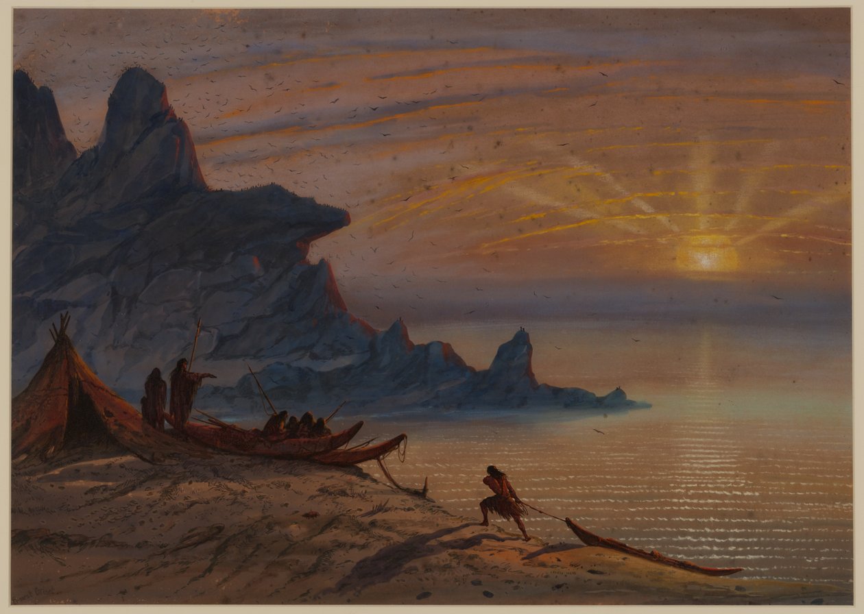 Naplemente, 1871 alkotó: Ernest Henry Griset