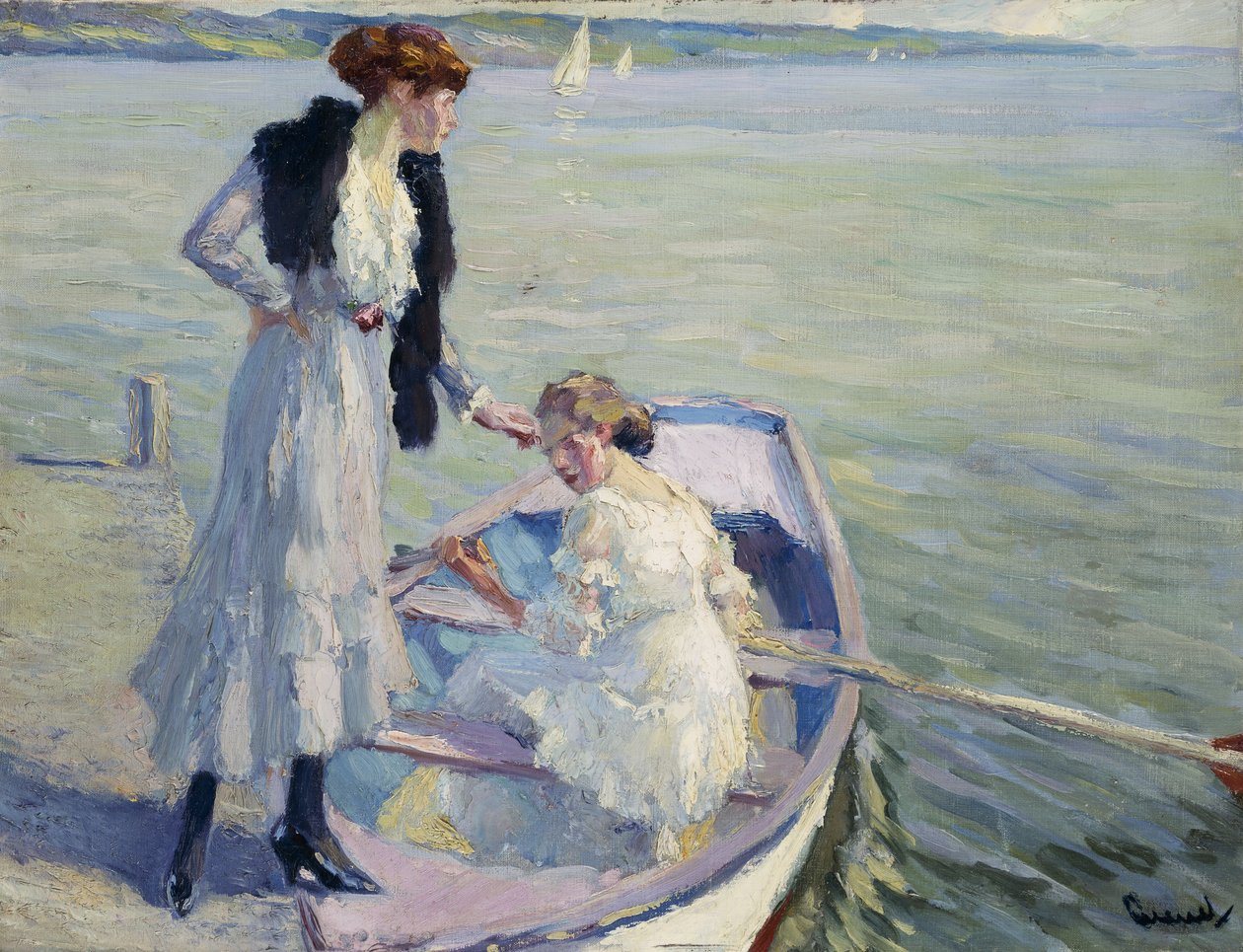 A csatorna mentén alkotó: Ernest Lawson