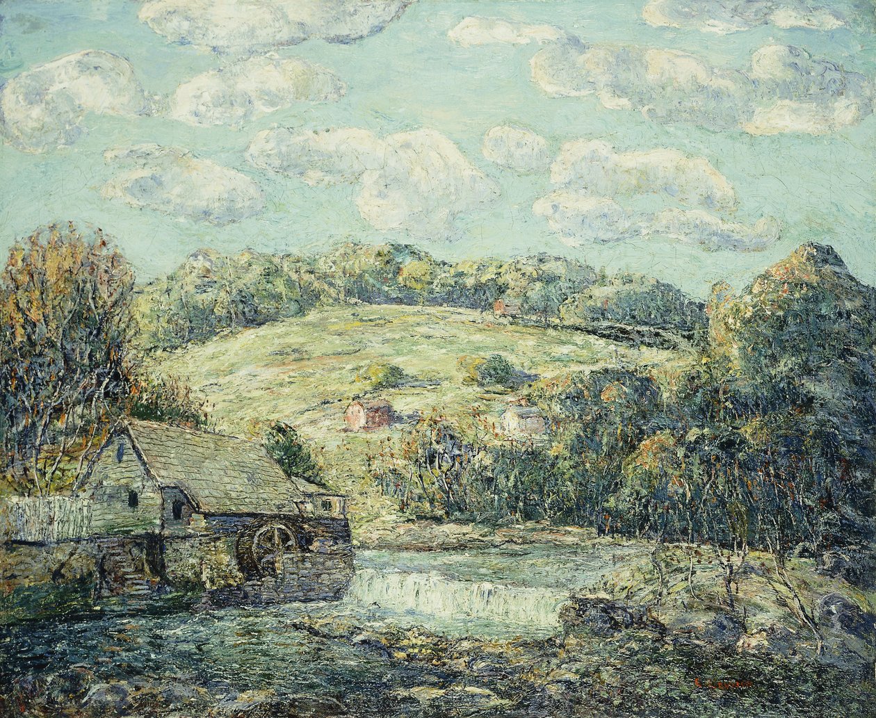Old Mill, Wilton, Connecticut alkotó: Ernest Lawson
