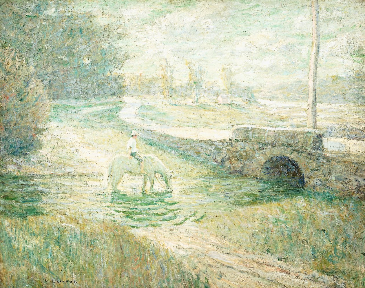 A Fehér Ló alkotó: Ernest Lawson