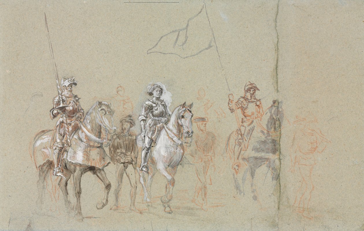 Jeanne of Arc, c. 1889. alkotó: Ernest Meissonier
