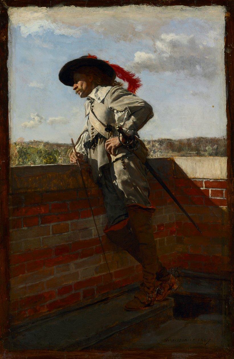 Egy teraszon alkotó: Ernest Meissonier