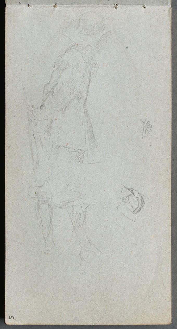 Vázlatfüzet, 05. oldal: ábratanulmány. alkotó: Ernest Meissonier