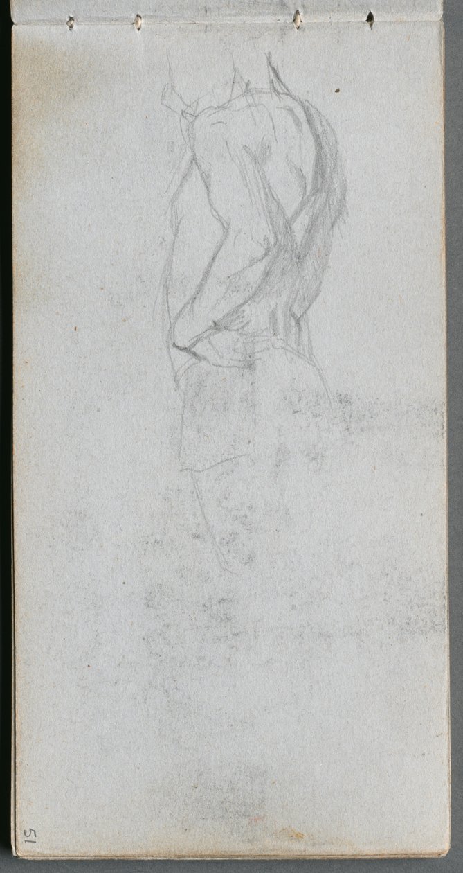 Vázlatfüzet, 51. oldal: ábratanulmány. alkotó: Jean Louis Ernest Meissonier
