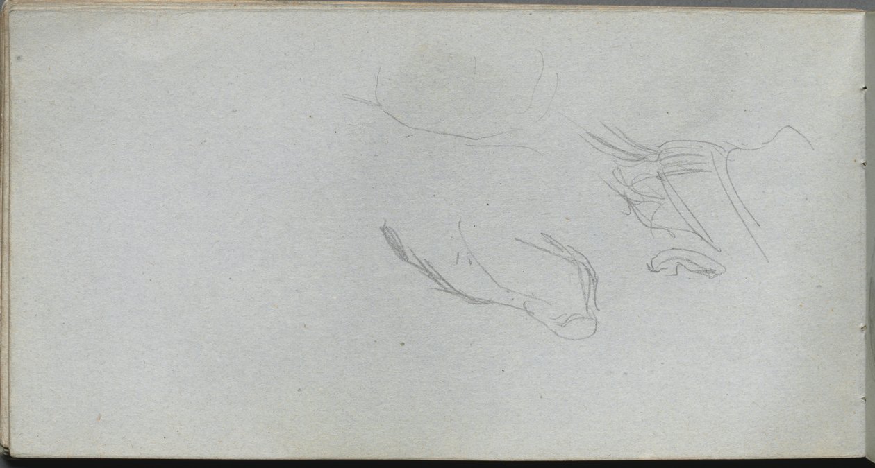 Vázlatfüzet, 72. oldal: Ábratanulmány. alkotó: Jean Louis Ernest Meissonier