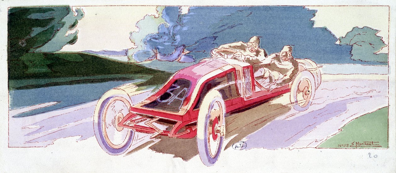 Circuit de la Sarthe en Renault alkotó: Ernest Montaut