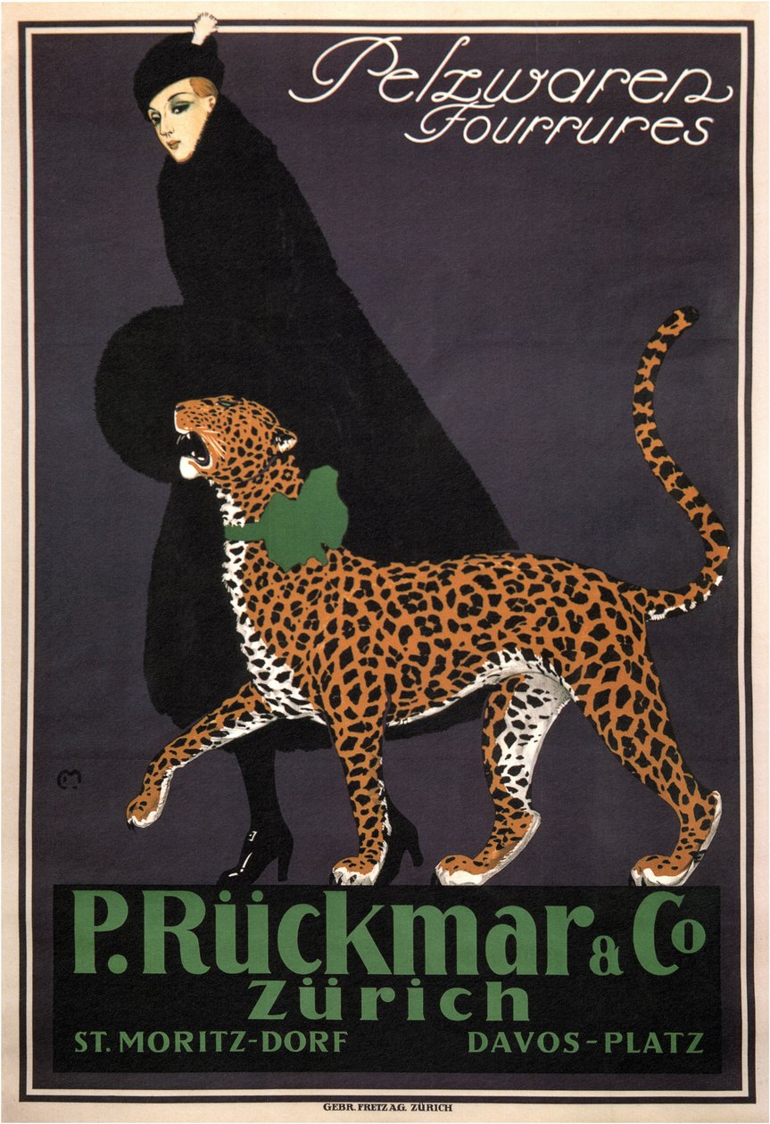 Szőrmeáruk P. Rückmar & Co, c. 1910 alkotó: Ernest Montaut