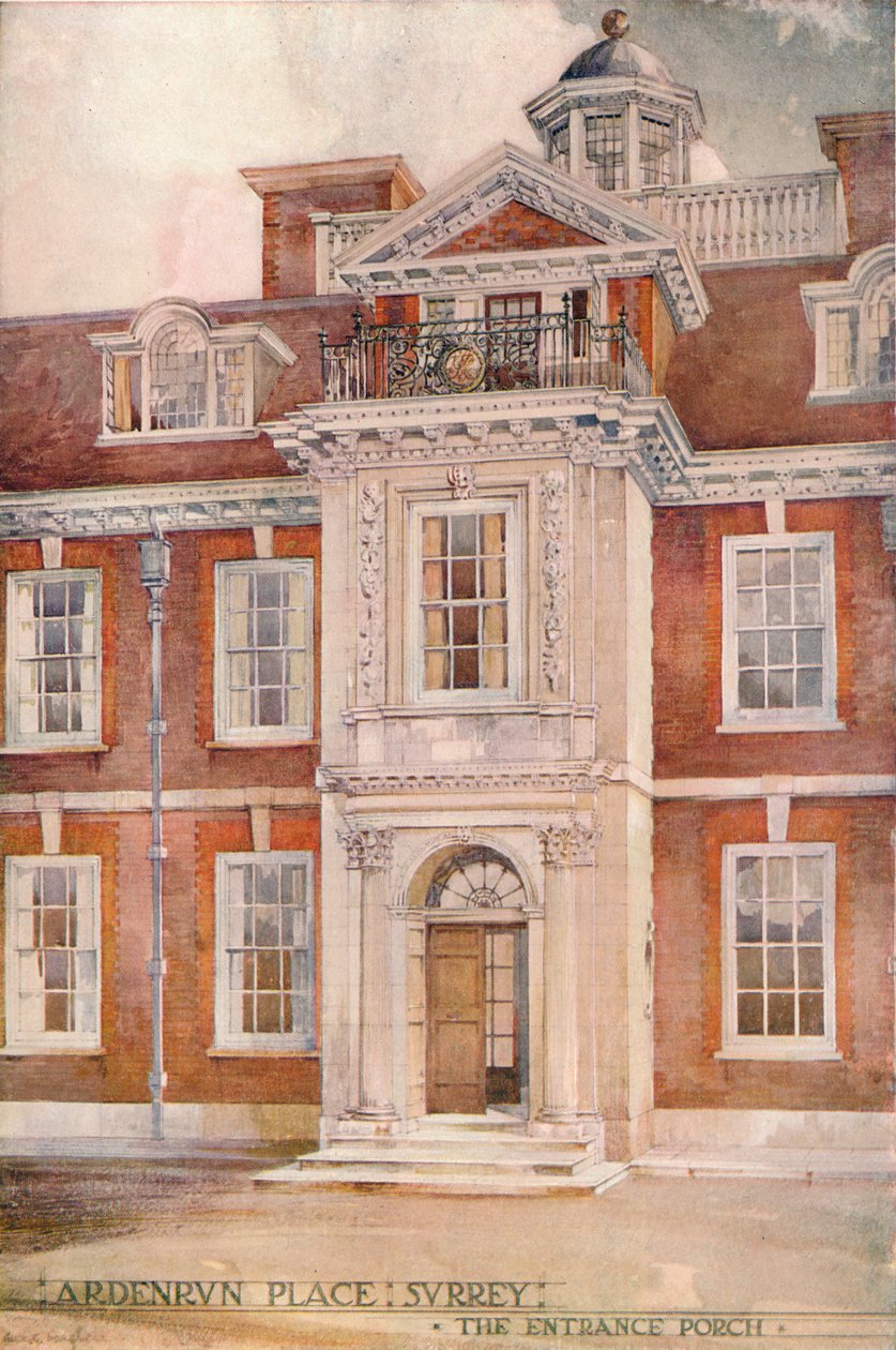 Ardenrun Place, Surrey, 1910 alkotó: Ernest Newton