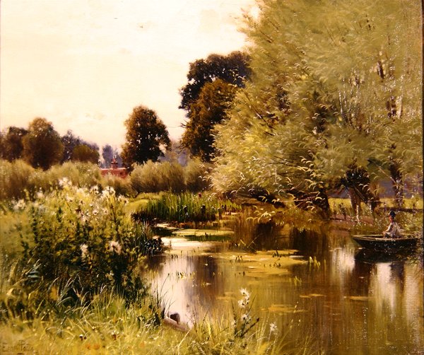 On the Pang, 1900 körül (olaj, vászon) alkotó: Ernest Parton