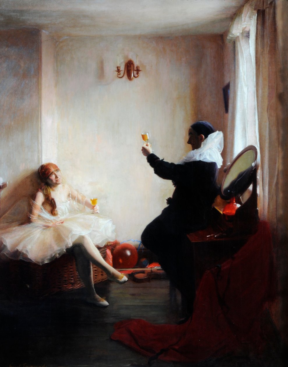 A Matinee Intervall (olaj, vászon) alkotó: Ernest Townsend
