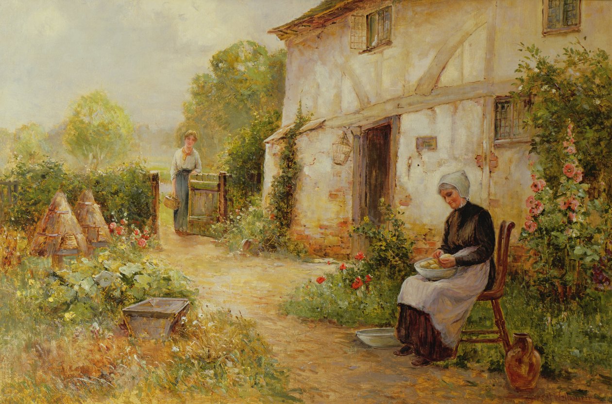 Burgonya hámozása alkotó: Ernest Walbourn