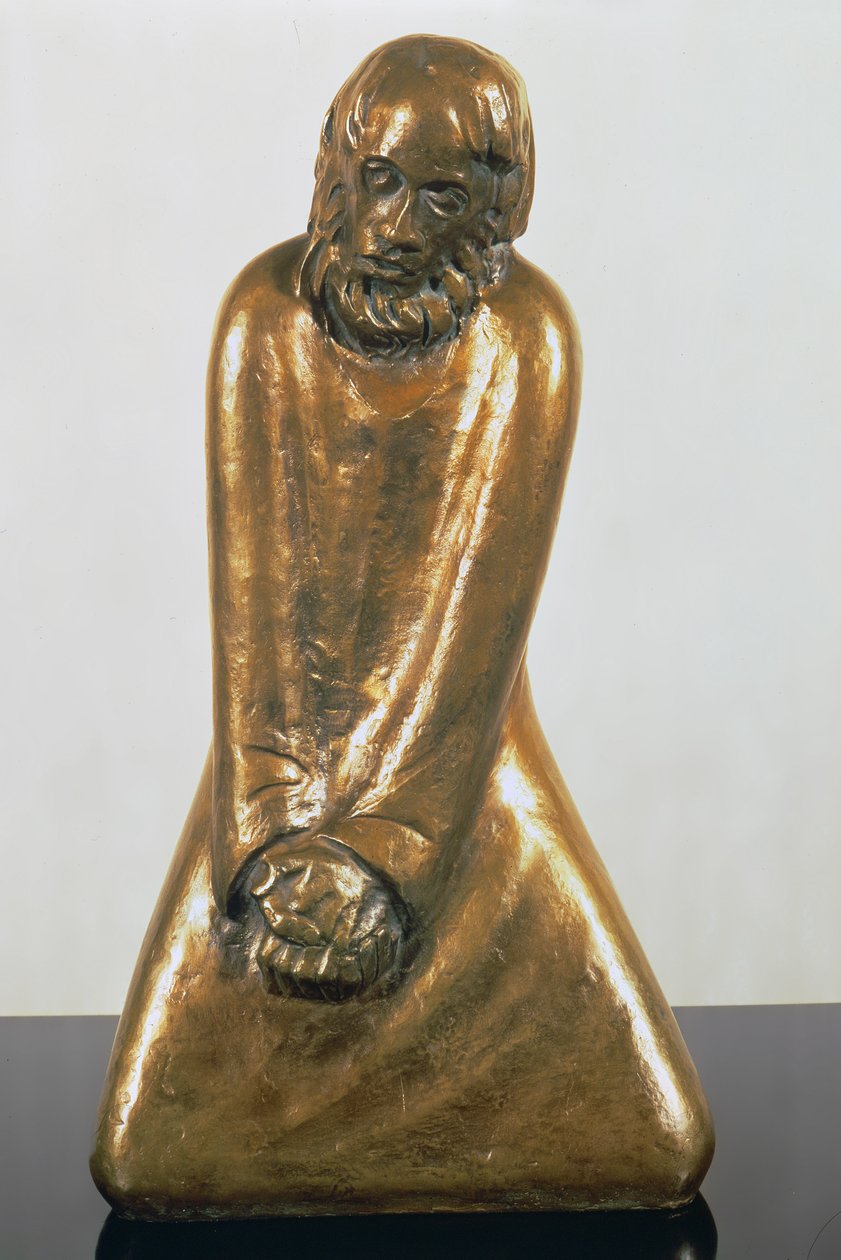 Imádság, 1931 körül (bronz) alkotó: Ernst Barlach