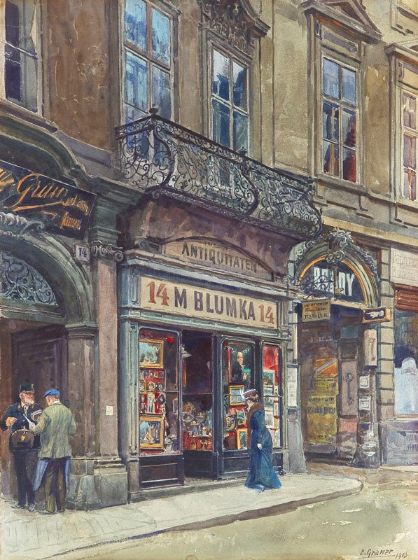  A bécsi WeihburggasseEnglish: The Weihburggasse in WiennEnglish: The Weihburggasse in Viennan alkotó: Ernst Graner