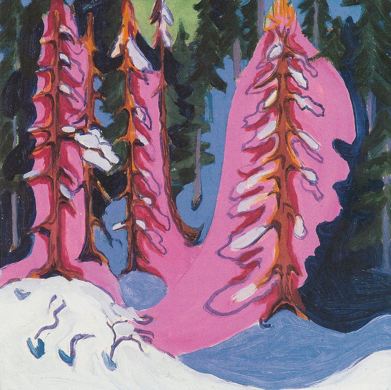 Az erdő szélén alkotó: Ernst Ludwig Kirchner