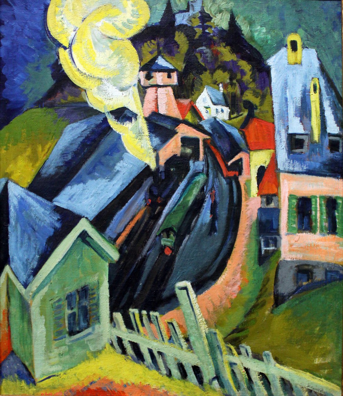 Koenigstein vasútállomás alkotó: Ernst Ludwig Kirchner