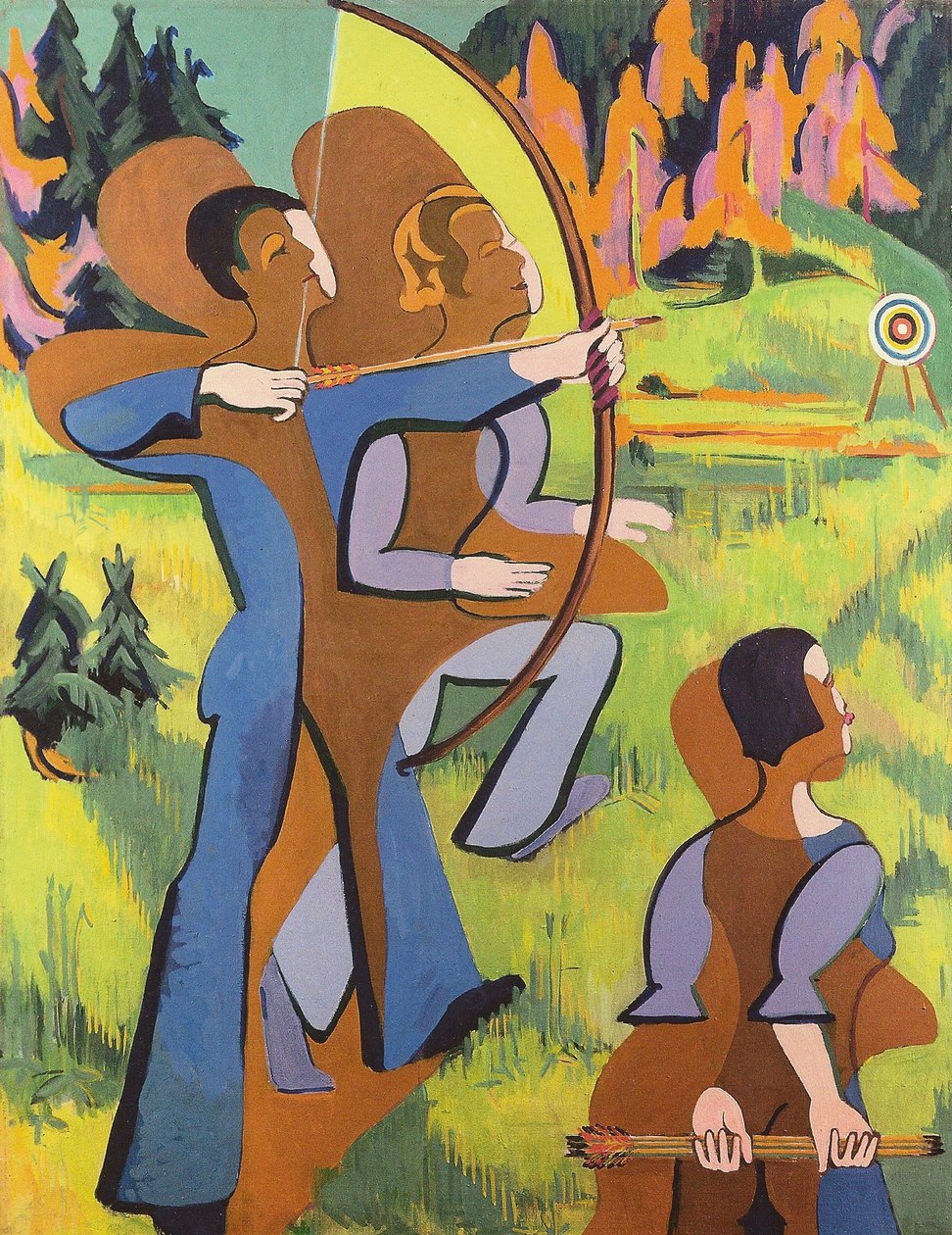 Íjászok alkotó: Ernst Ludwig Kirchner