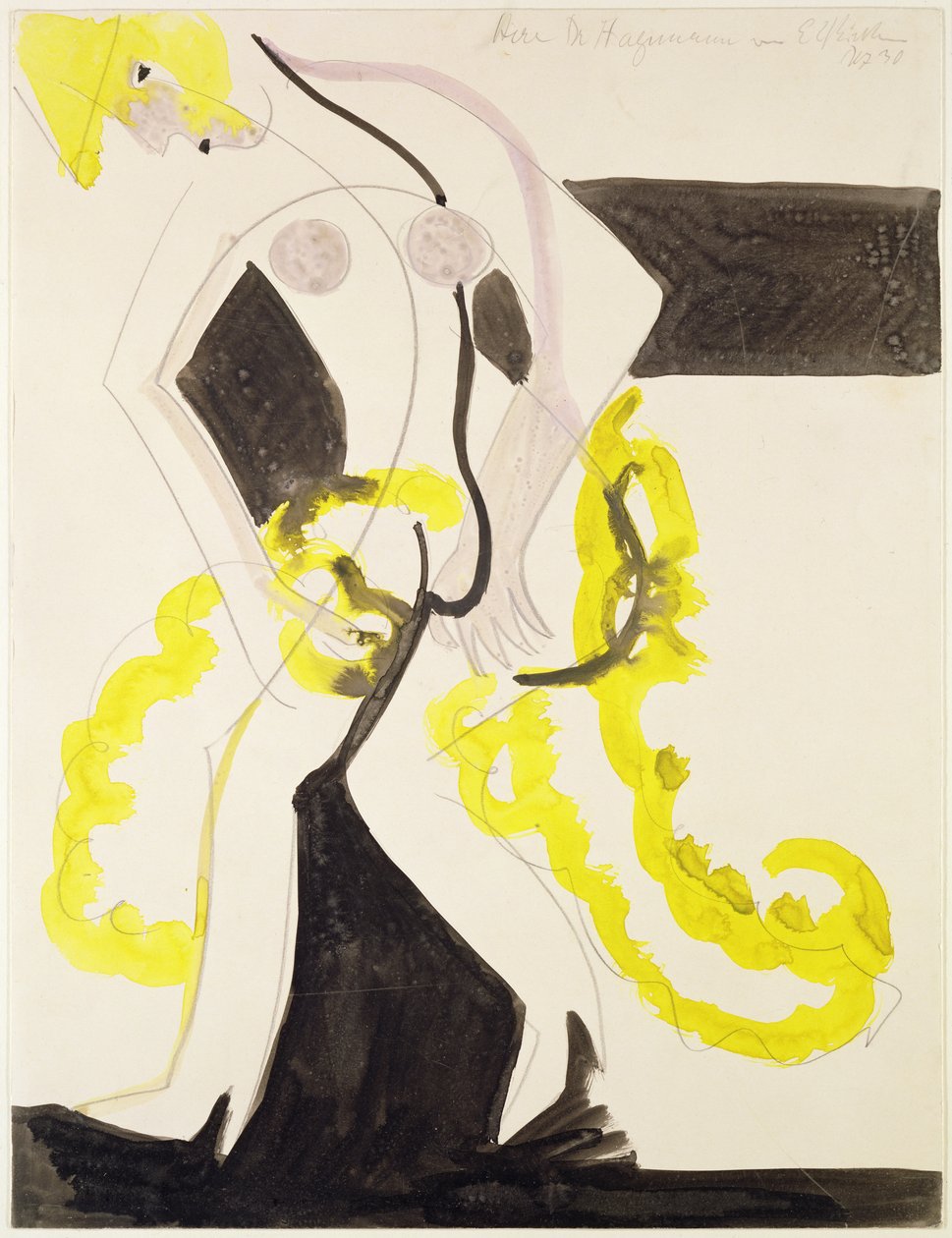 Táncos, sárga kendővel alkotó: Ernst Ludwig Kirchner