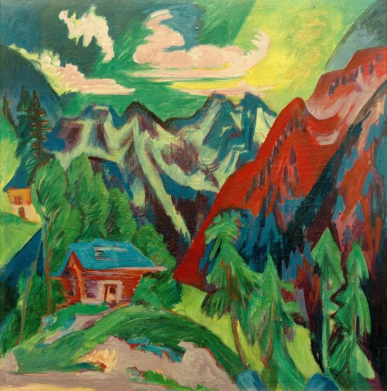 A Klosters-hegység alkotó: Ernst Ludwig Kirchner