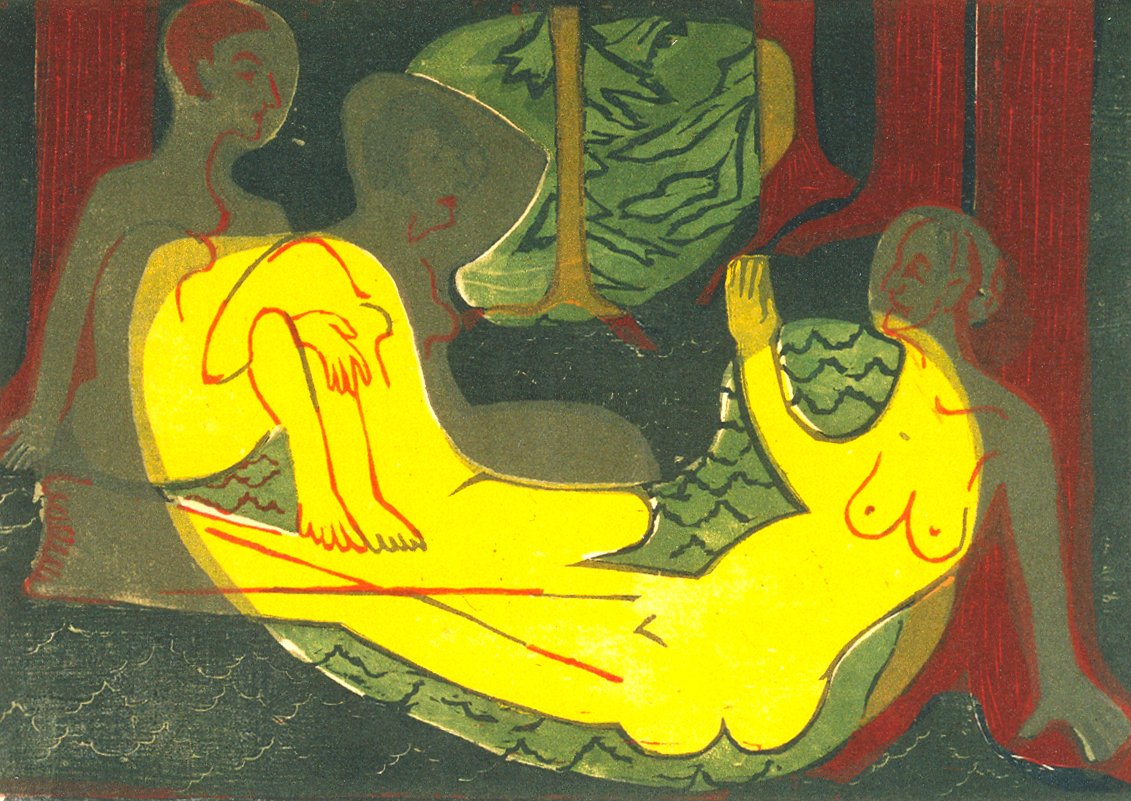 Három felvonás az erdőben alkotó: Ernst Ludwig Kirchner