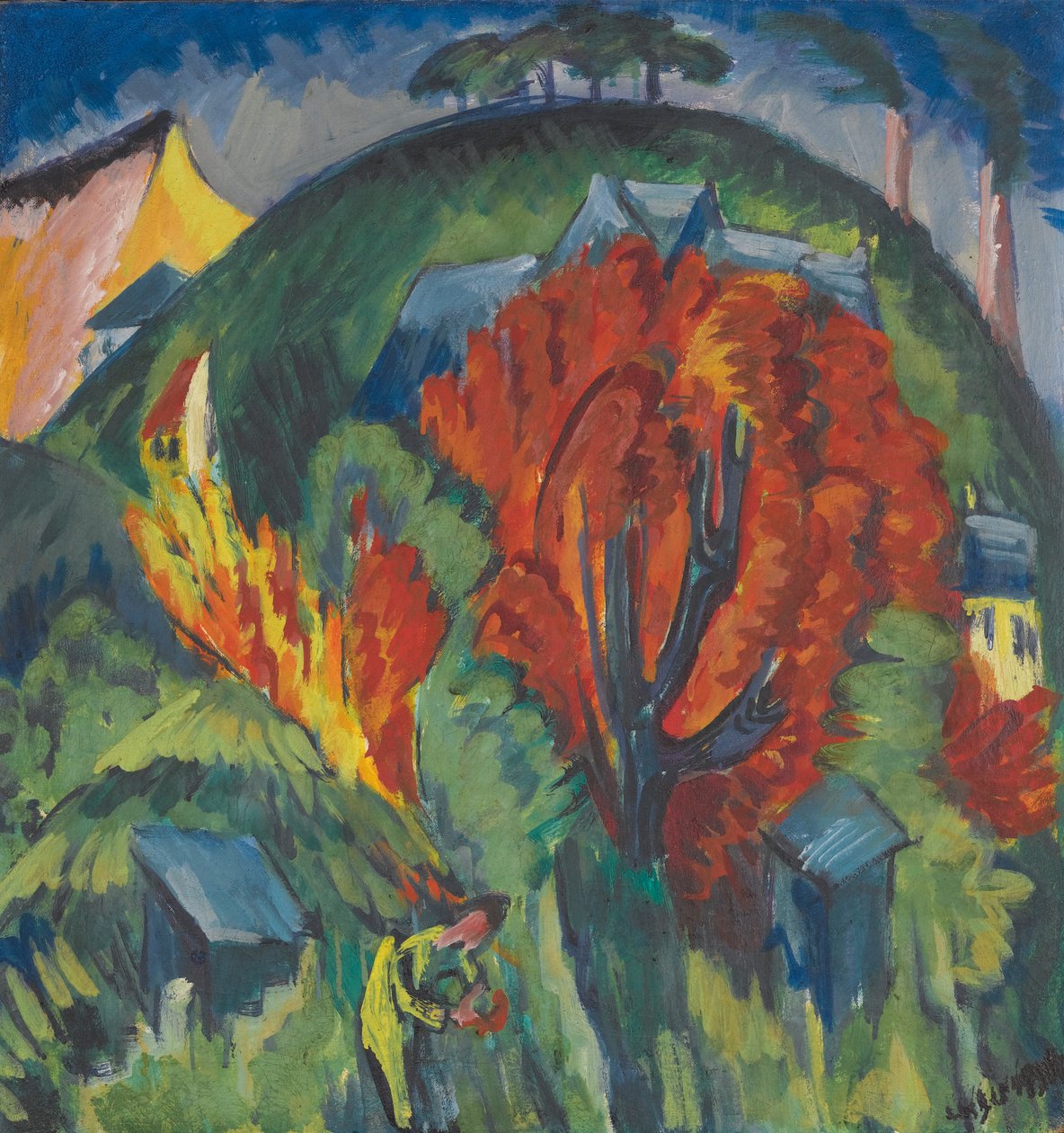 Galgenberg Jénában alkotó: Ernst Ludwig Kirchner
