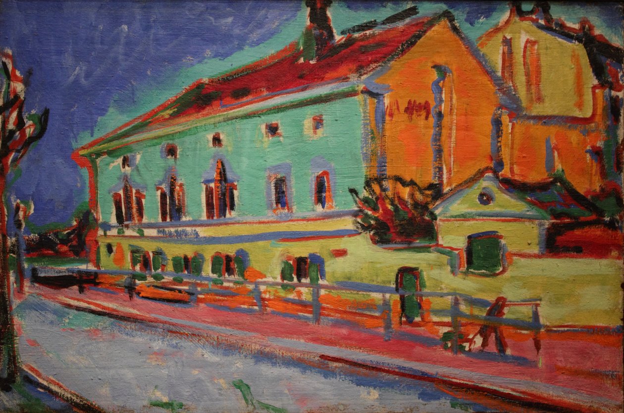 Házak Drezdában alkotó: Ernst Ludwig Kirchner