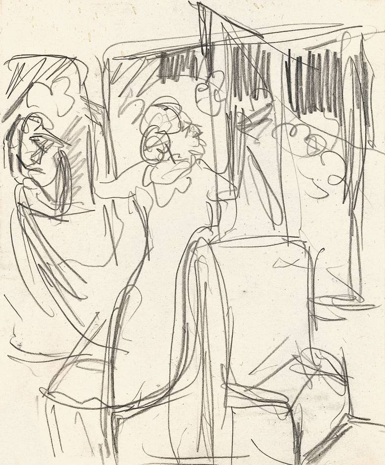 A vonaton alkotó: Ernst Ludwig Kirchner