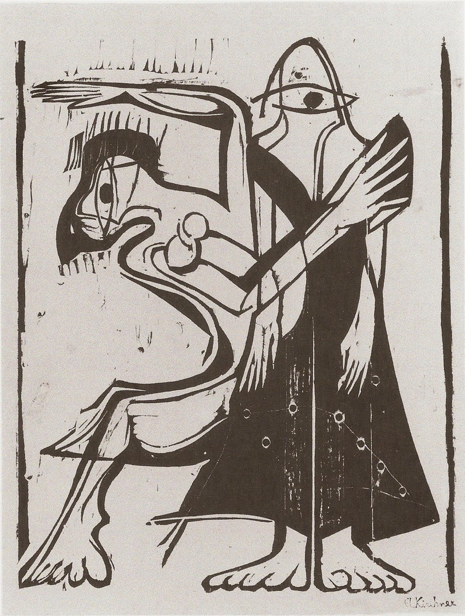 Maszk tánc alkotó: Ernst Ludwig Kirchner