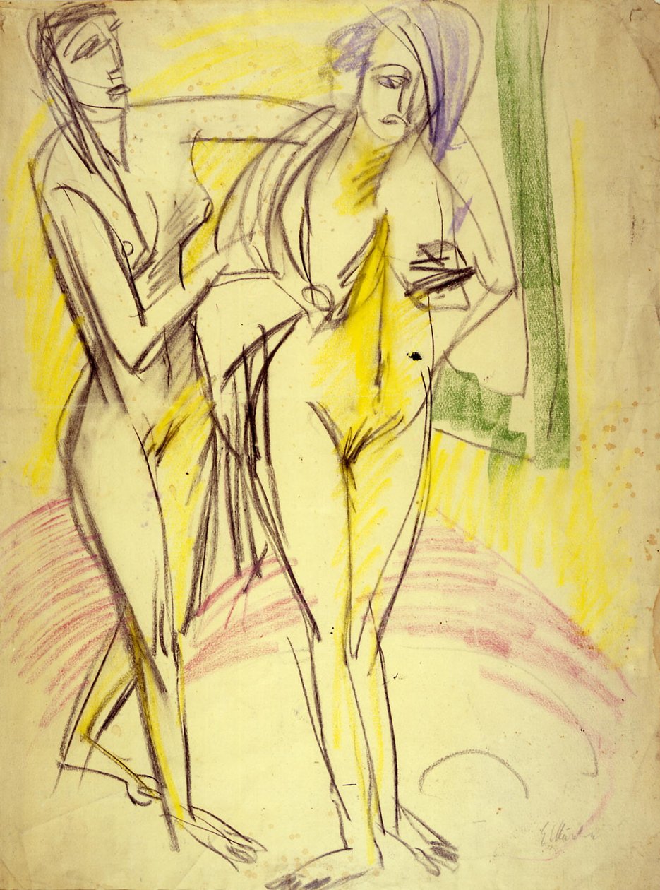 Fürdés után alkotó: Ernst Ludwig Kirchner