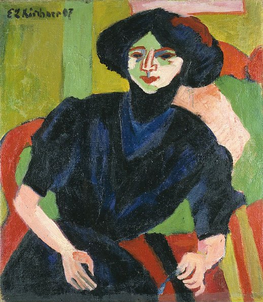 Egy nő portréja alkotó: Ernst Ludwig Kirchner