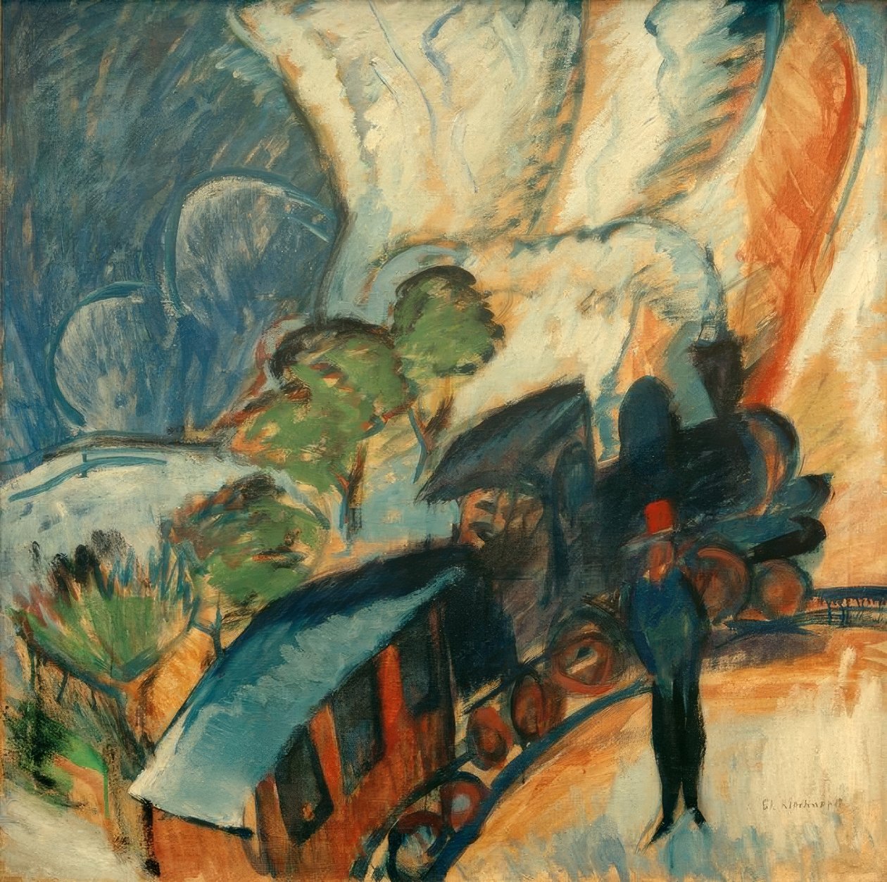 Rhaeti vasút alkotó: Ernst Ludwig Kirchner