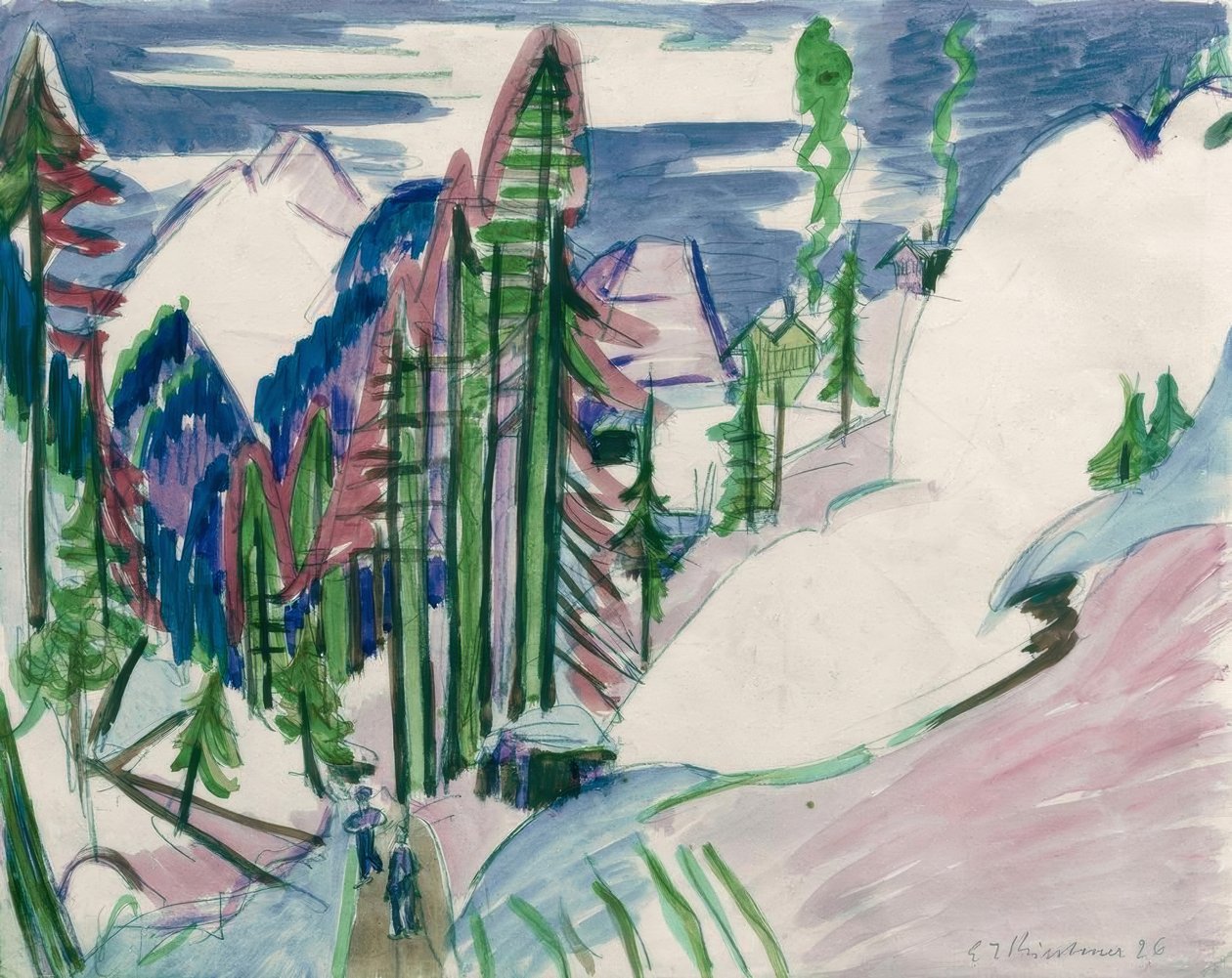 Sertigweg alkotó: Ernst Ludwig Kirchner