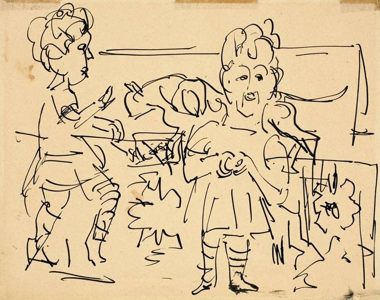 Játszó gyerekek alkotó: Ernst Ludwig Kirchner