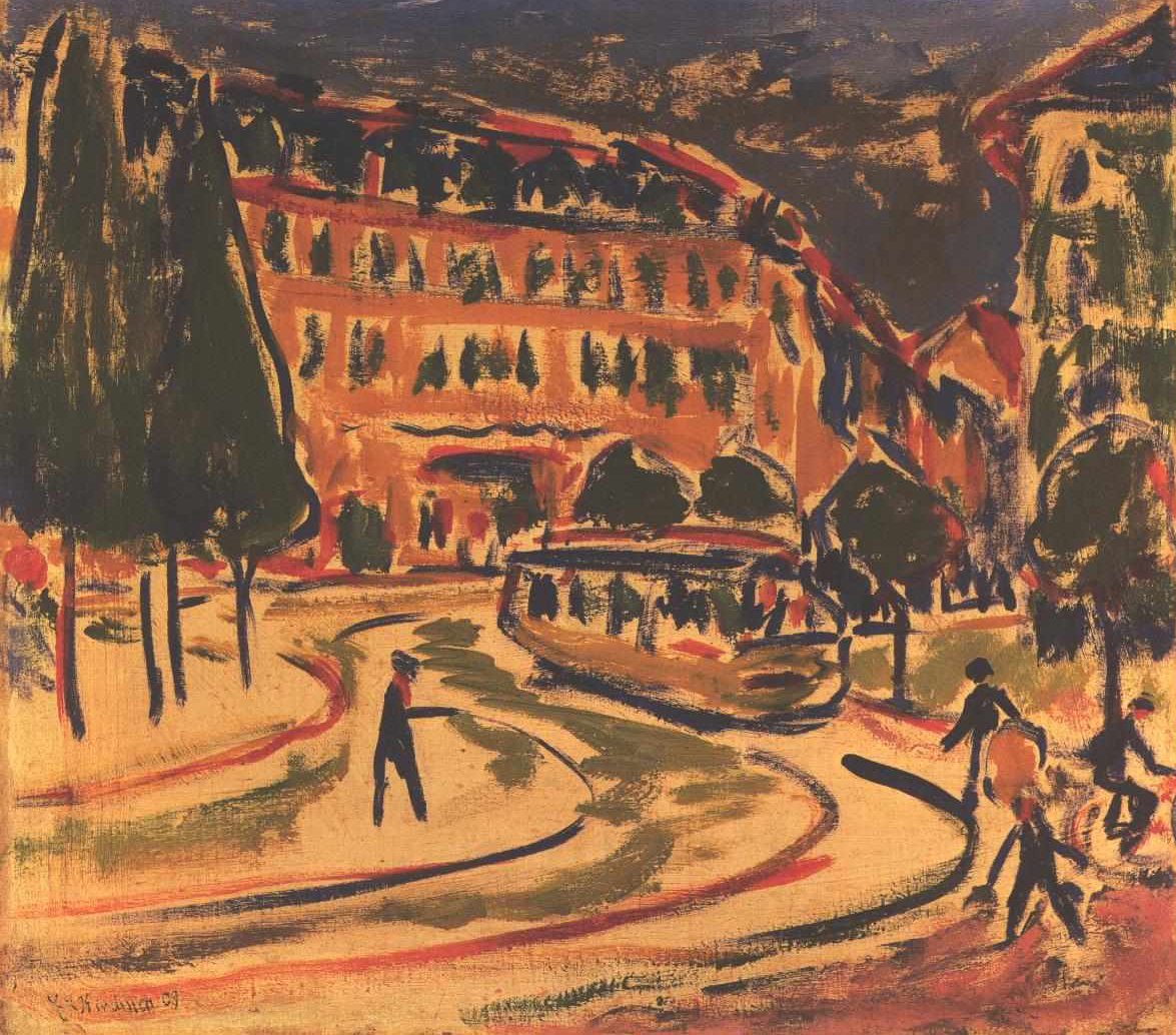 Villamos Drezdában alkotó: Ernst Ludwig Kirchner