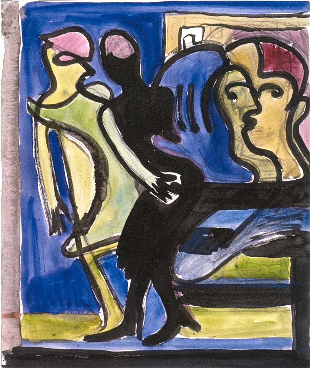 Utcai jelenet alkotó: Ernst Ludwig Kirchner
